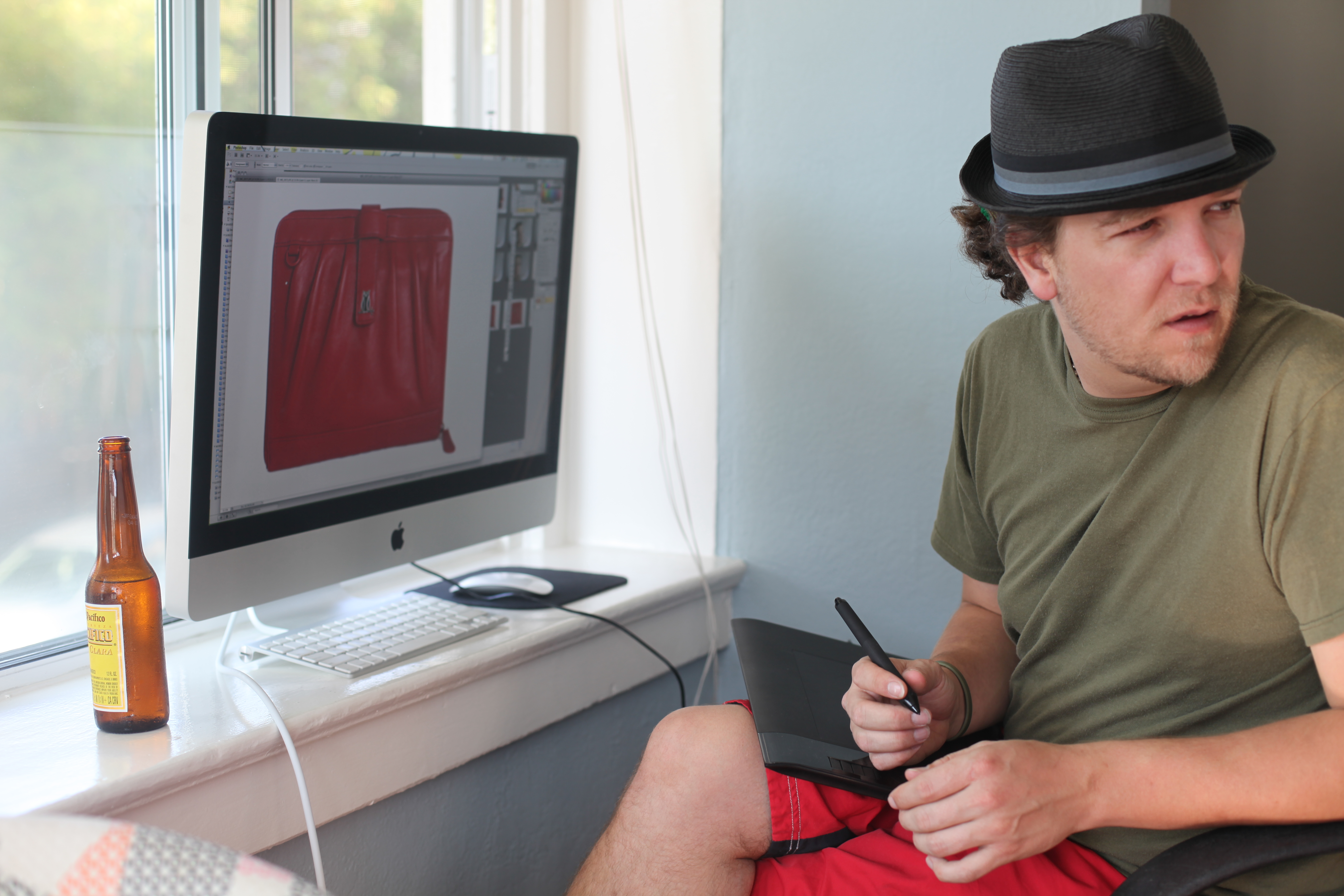 Product design on iMac