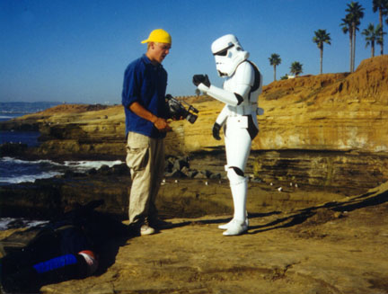 Devon with Stormtrooper, Sunset Cliffs