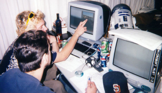 Post-production with iMac and R2D2